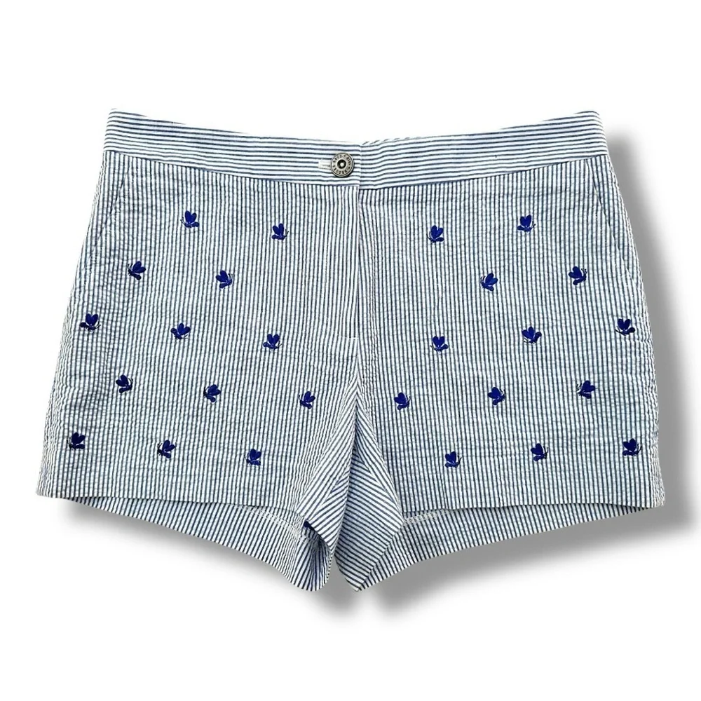Brooks Brothers | Seersucker Embroidered Shorts (6)
